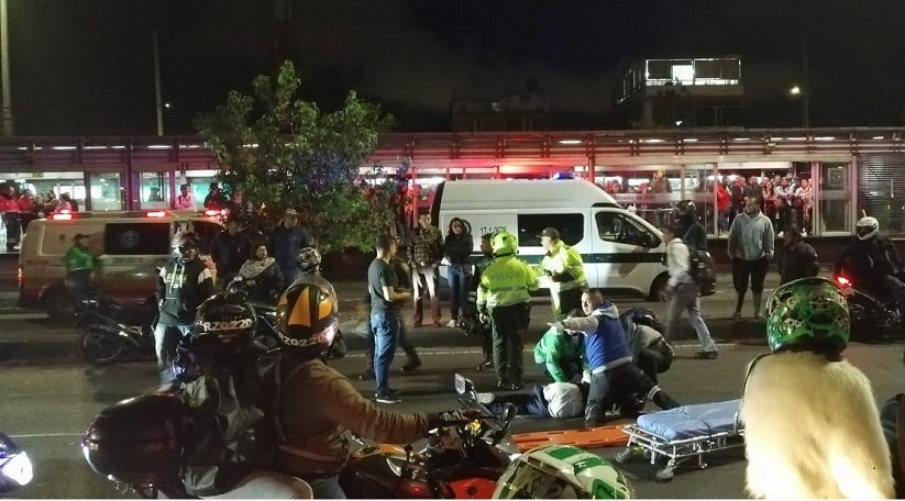 Dos heridos y un choque múltiple