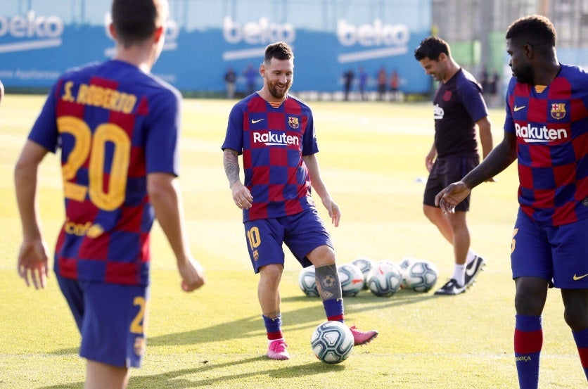 Messi regreso a entrenamientos