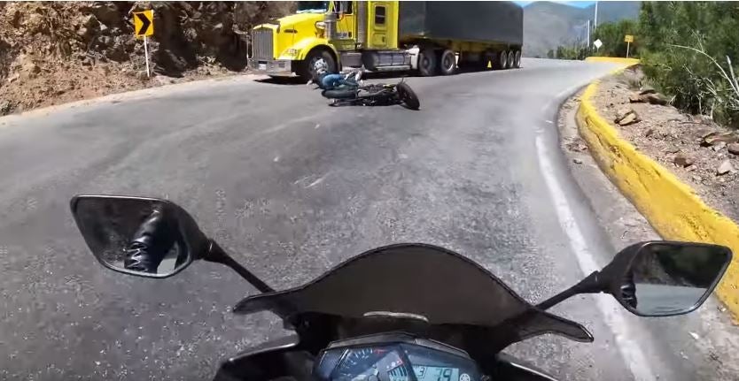 Accidente en la vía Curos, San Gil