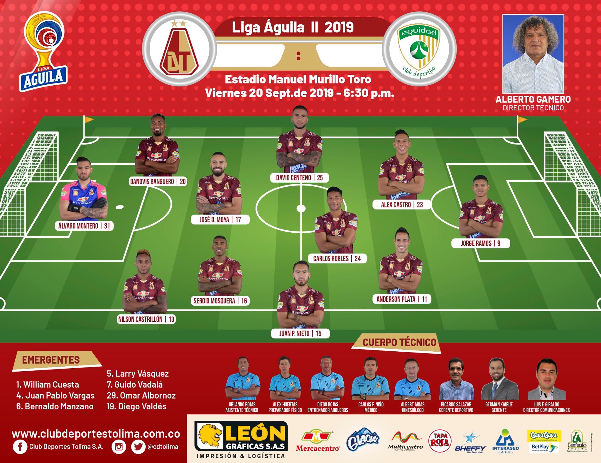 Formación Deportes Tolima