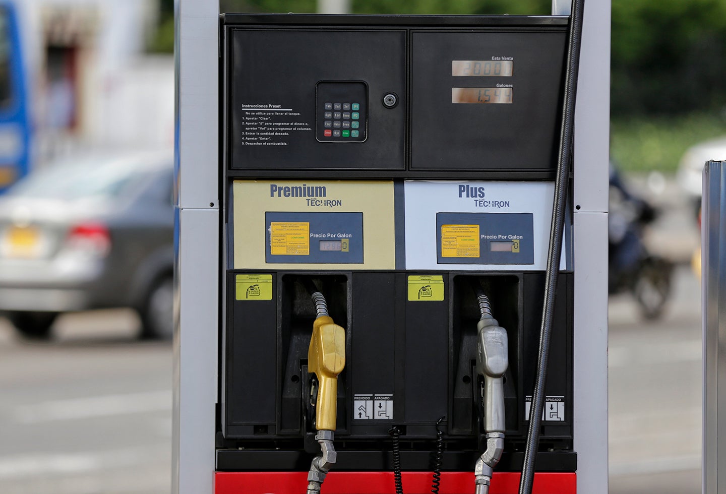 Una estación de gasolina ubicada en Bogotá