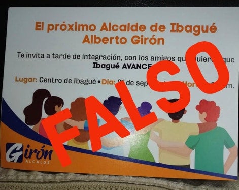 Con volantes de la campaña están citando a reuniones falsas con el aspirante