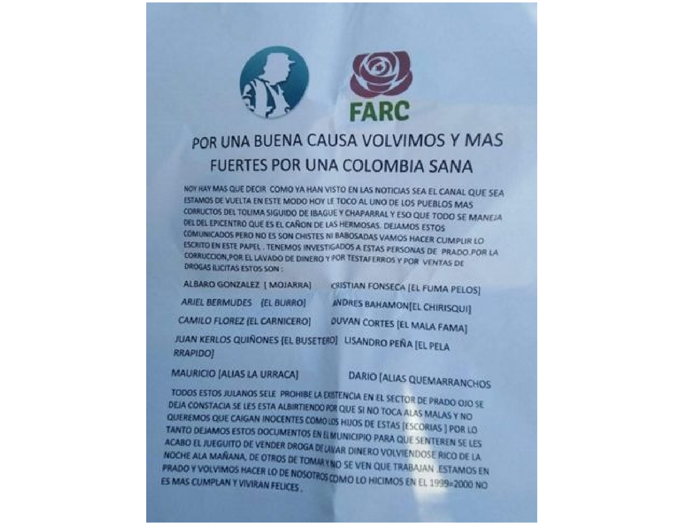 Autoridades investigan al veracidad del documento