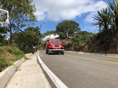 En la obra de pavimentación de la vía se invirtieron $22.661 millones