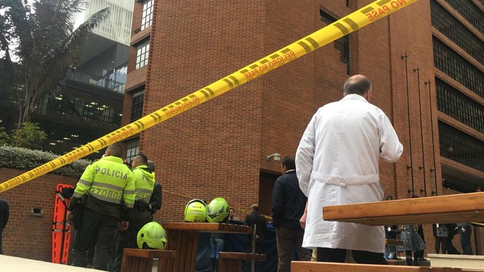 Lugar de la Universidad Javeriana donde se registró el incidente con un estudiante.