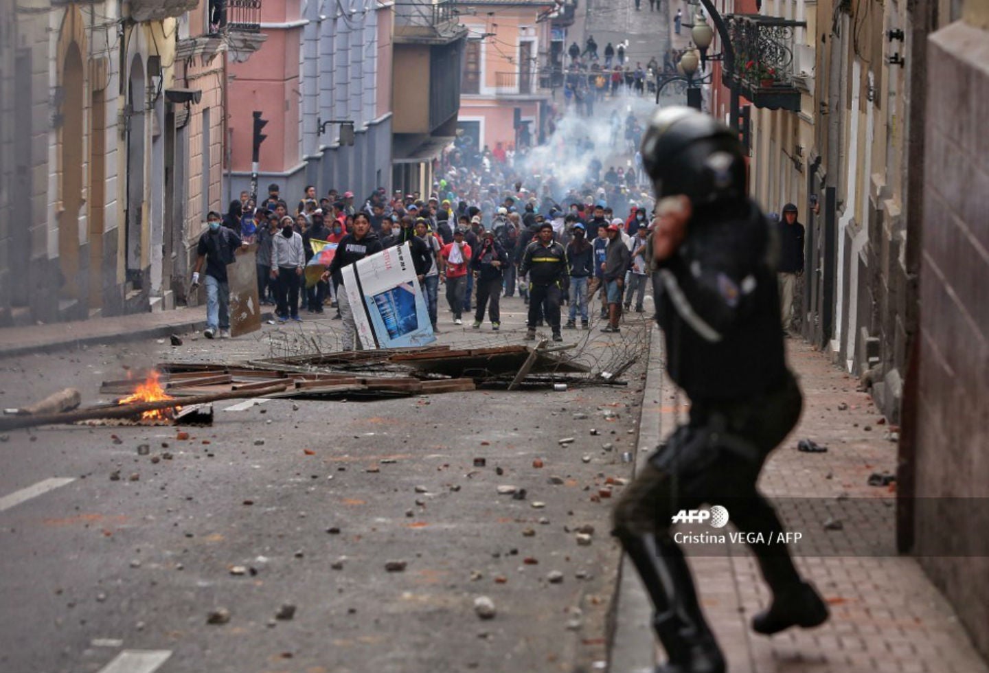Violentas protestas en Ecuador
