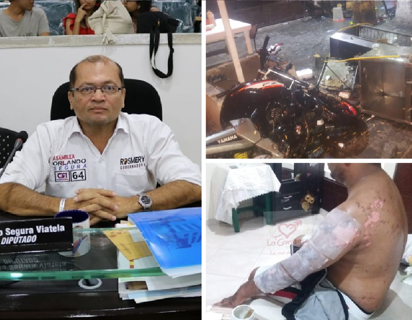 Según el diputado y la Policía, todo obedeció a un caso de microsueño