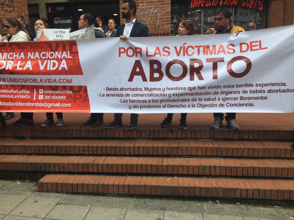 Protestas en contra del aborto en Colombia