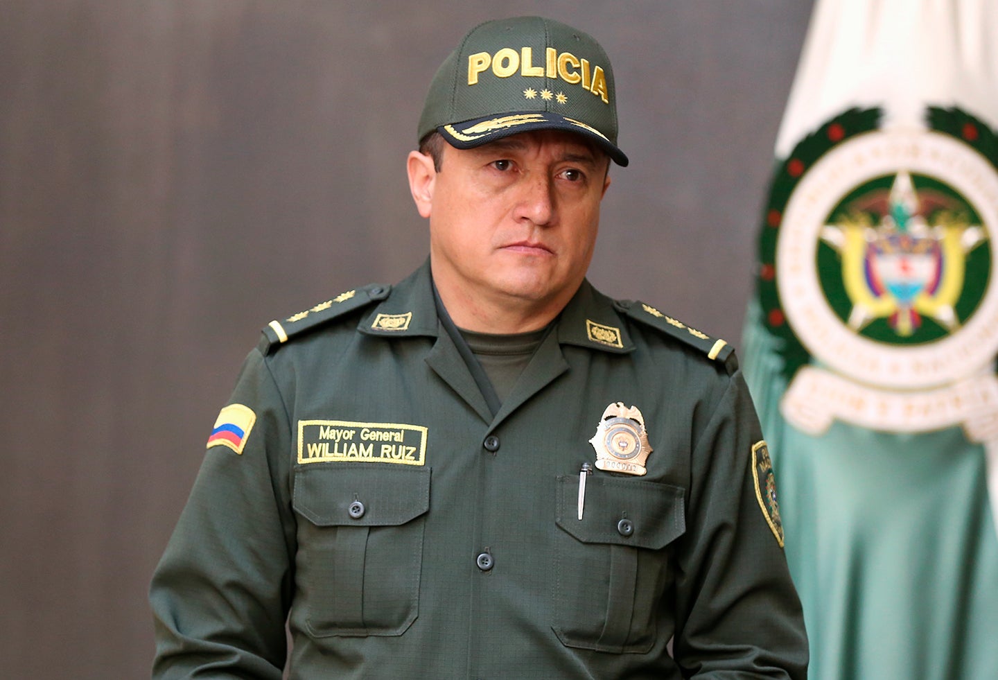 El mayor general William Ernesto Ruiz Garzón, saliente director del Instituto Nacional Penitenciario y Carcelario (Inpec)