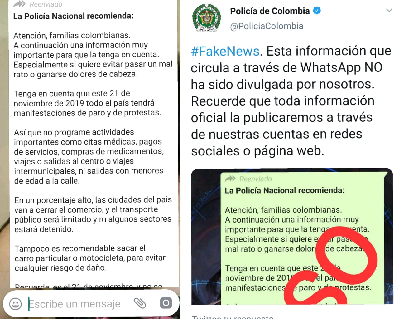 Evite replicar este mensaje