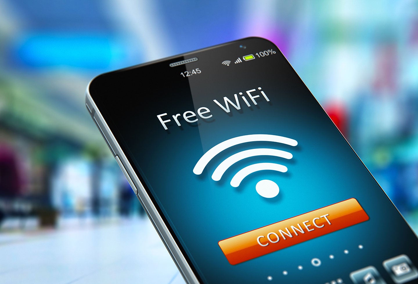 Smartpohne conectado a red WiFi gratis