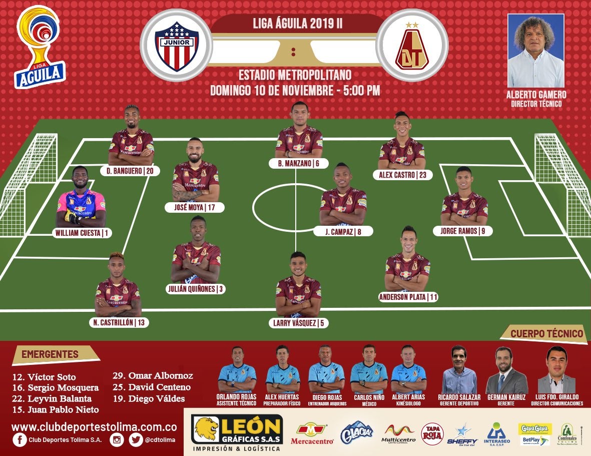 Así formo Deportes Tolima