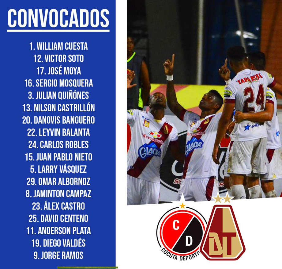 Nómina Deportes Tolima