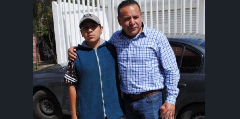 Francisco Tenorio con el supuesto asesino