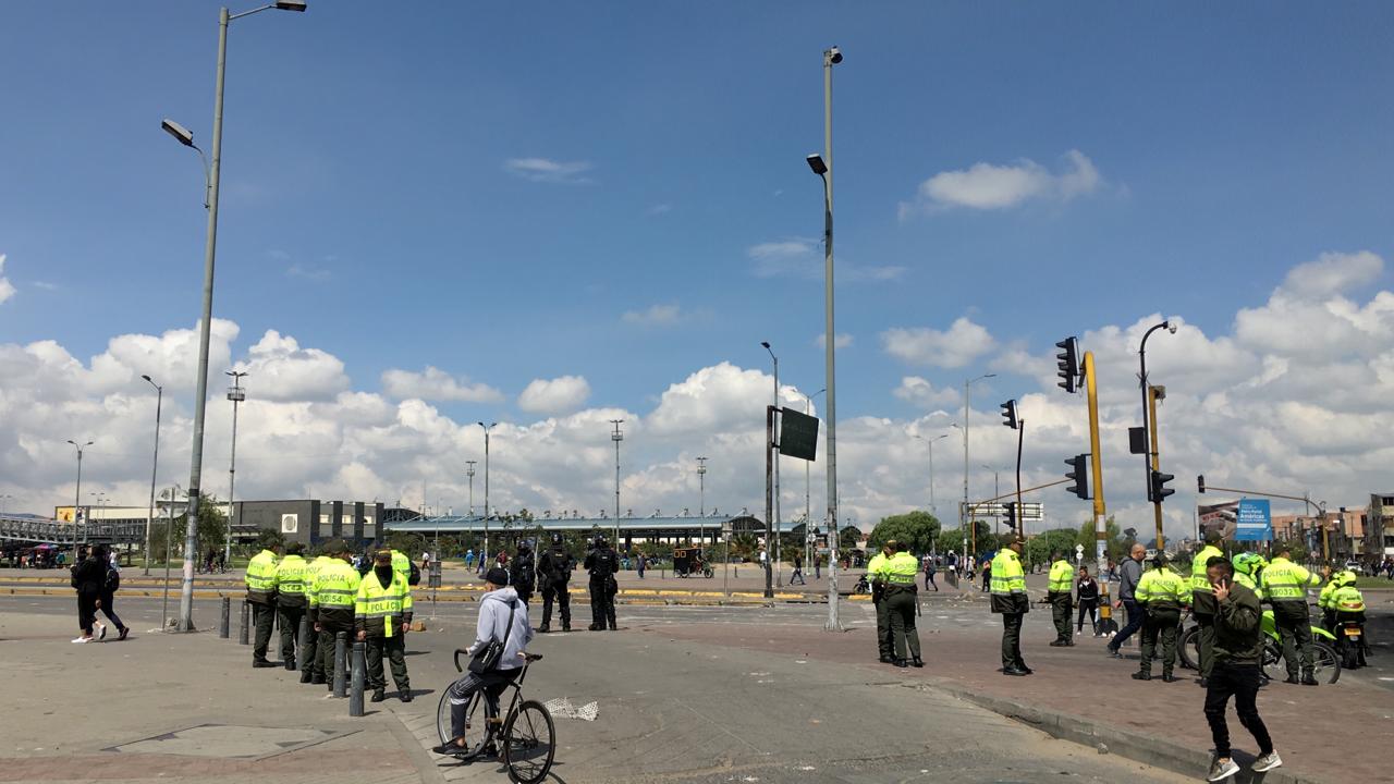 Policias en Bogotá