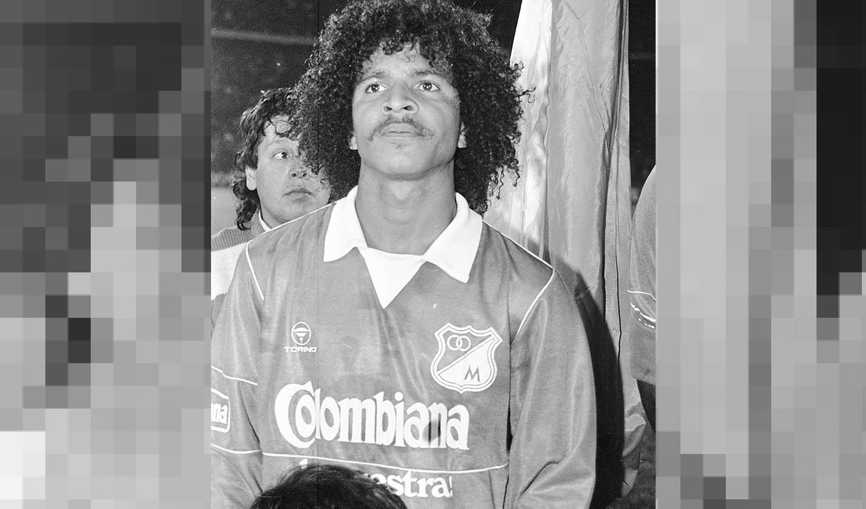 Alberto Gamero, en su época como jugador de Millonarios