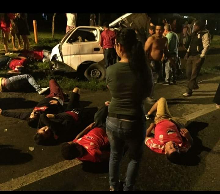 Accidente de hinchas