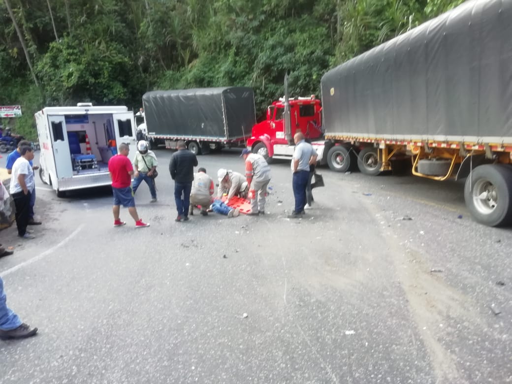 Accidente de motociclista