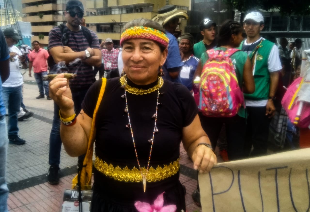 Marta Oyala Oyala, Representante del Resguardo Chiacalá Pijaos, de Orito Putumayo