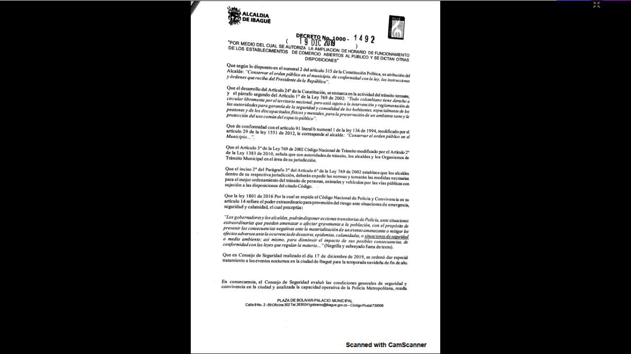 Decreto pico y placa