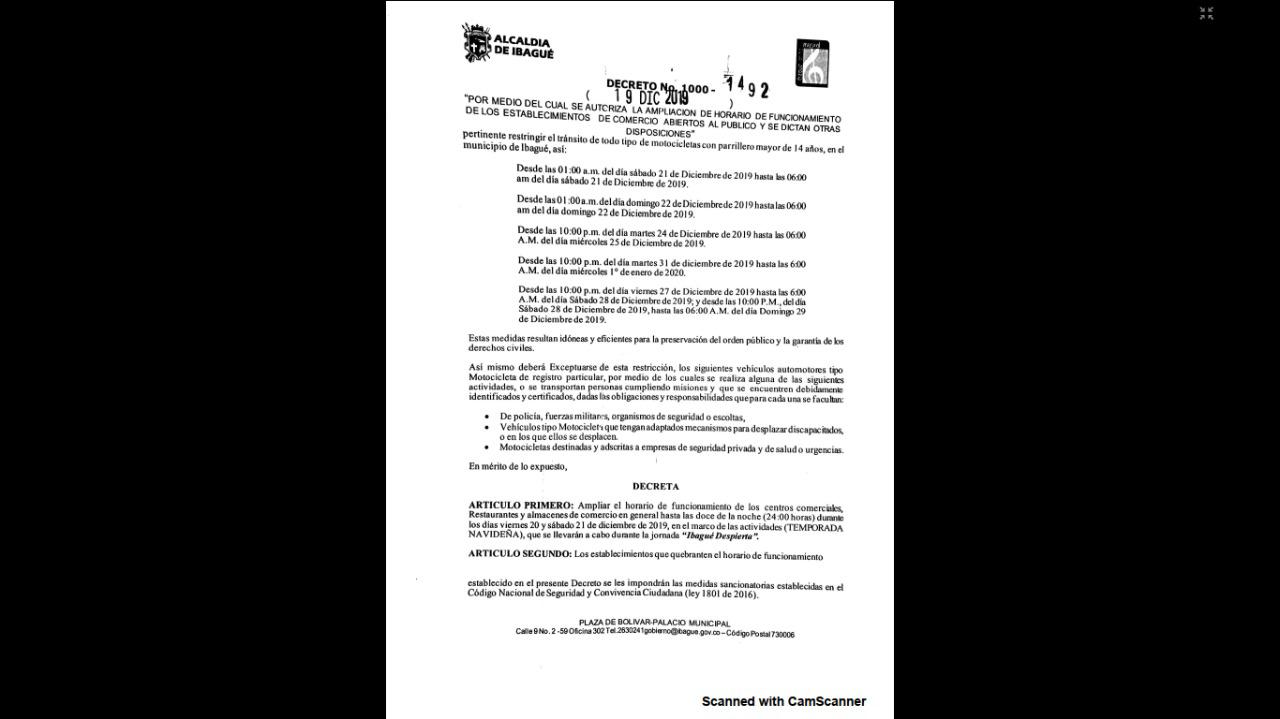 Decreto pico y placa