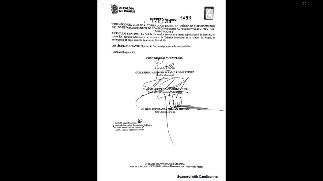 Decreto pico y placa