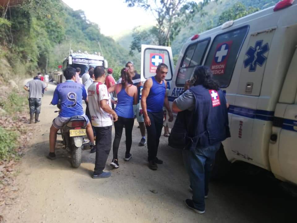 Accidente en zona rural del Tolima