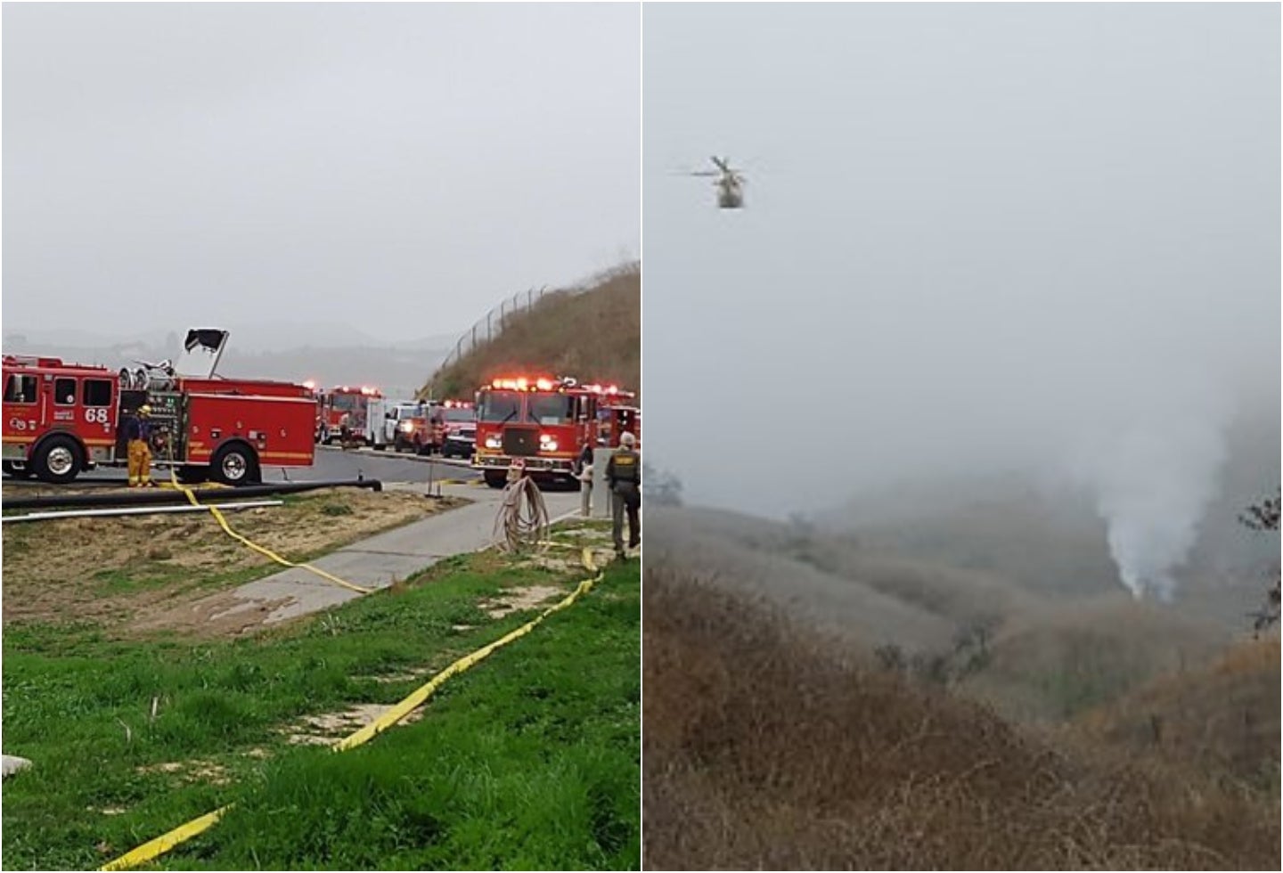 Lugar de la muerte de Kobe Bryant