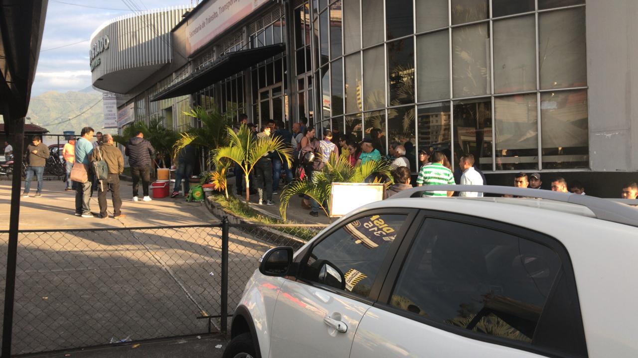 Colapso en tránsito