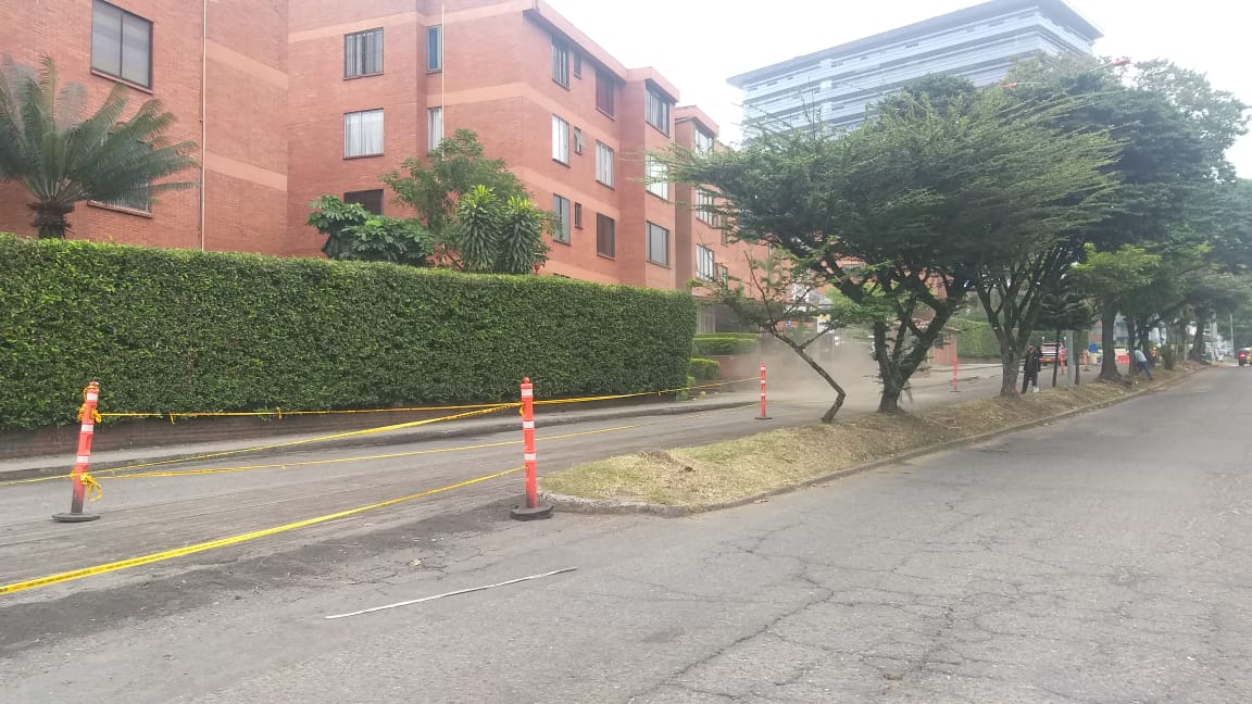 Avenida Guabinal se encuentra en mantenimiento para una mejor movilidad