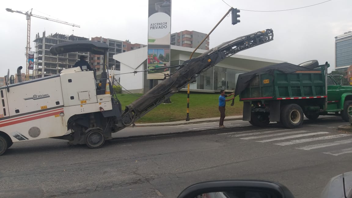 La Avenida Guabinal se está remodelando