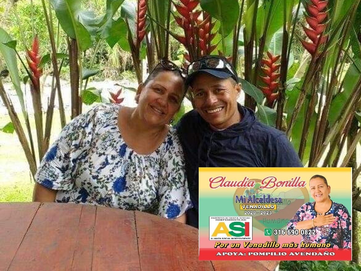 Esposo de excandidata a la alcaldía de Venadillo