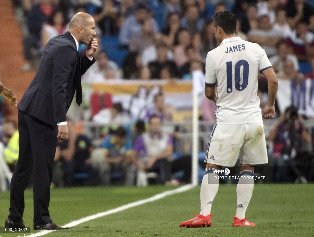 James y Zidane - Real Madrid