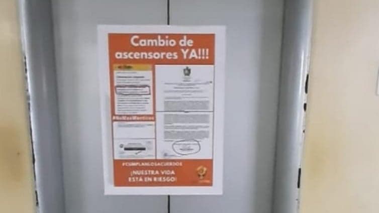 El sindicato exige copia de la certificación de óptima operación de los ascensores