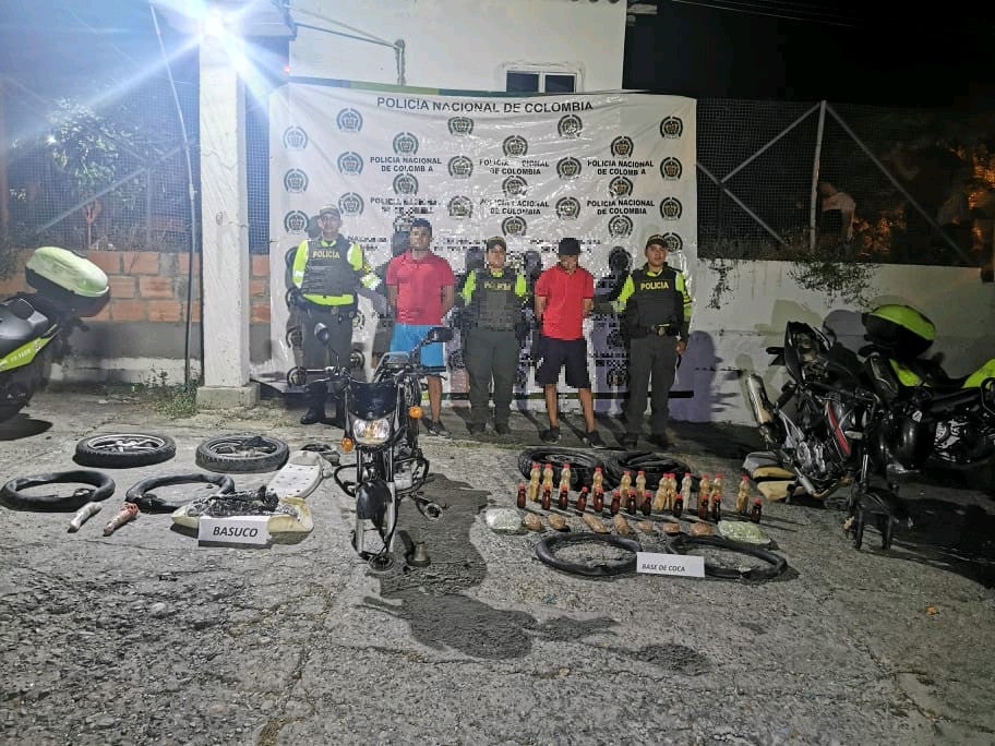 Traficantes de Drogas Capturados en el Tolima