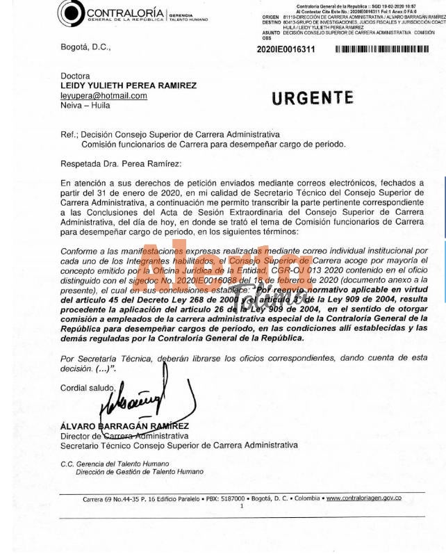 Contralora de Ibagué