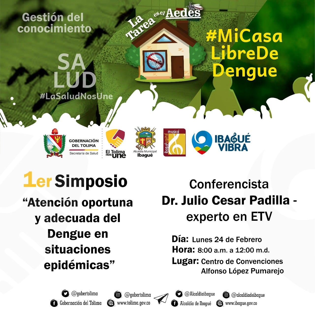 No se pierda el primer Simposio para la atención oportuna del Dengue