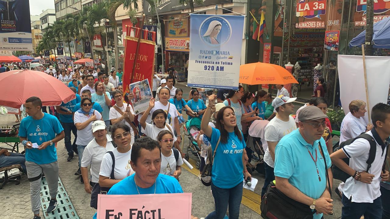 Marcha en contra del aborto