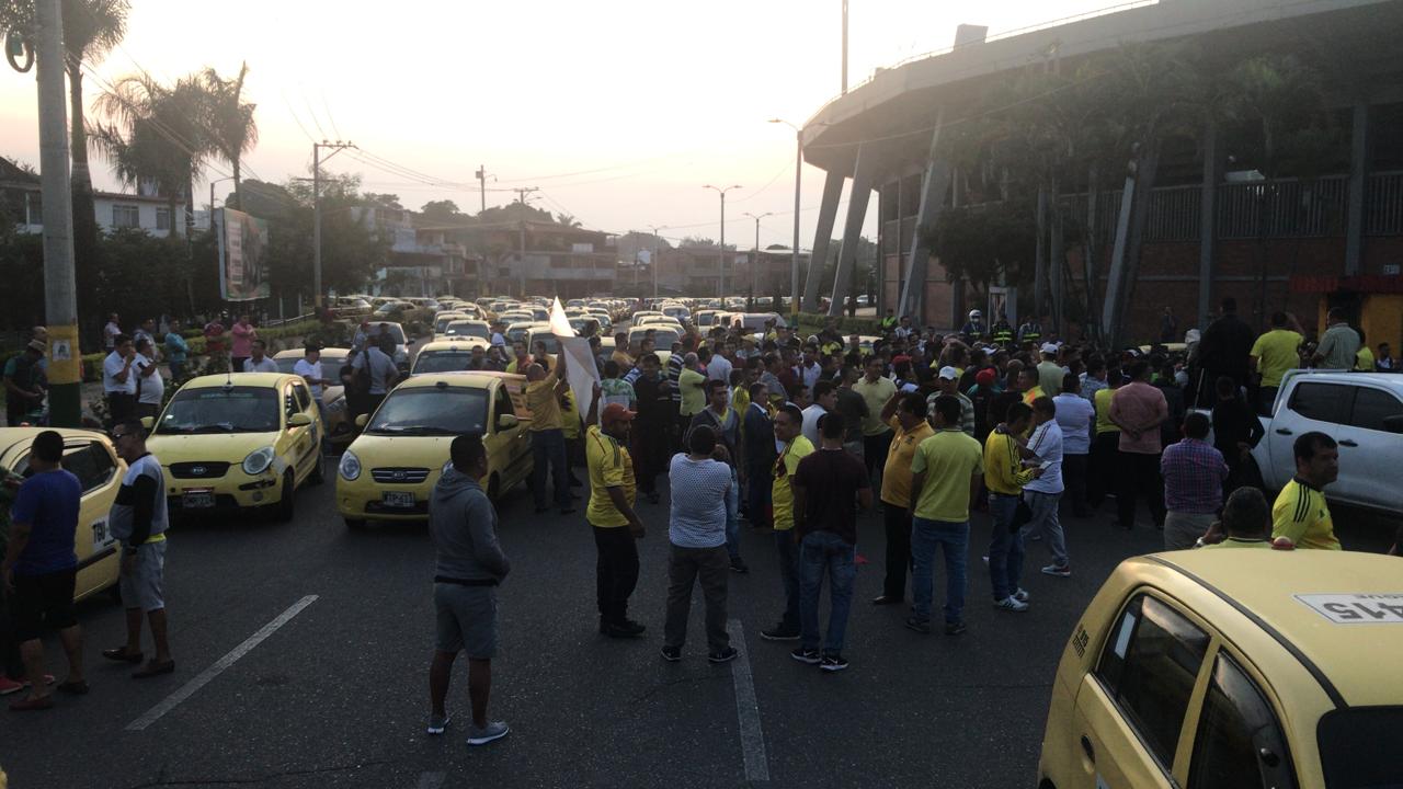 Taxistas de Ibagué.