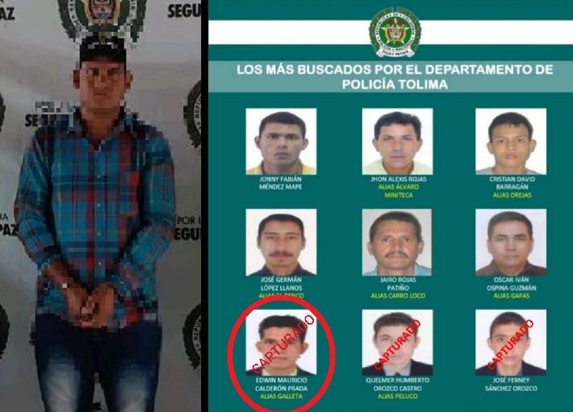 Capturado alias Galleta