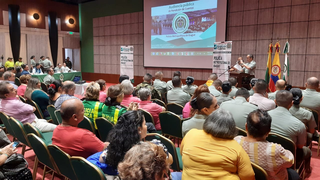 Rendición de cuentas de La Policía Nacional