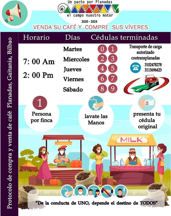 Planadas pico y cedula