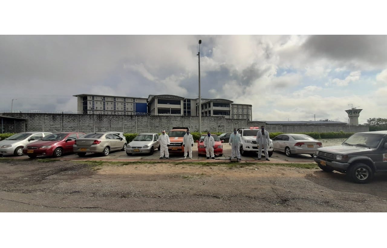 Desinfección en la cárcel de Coiba Picaleña