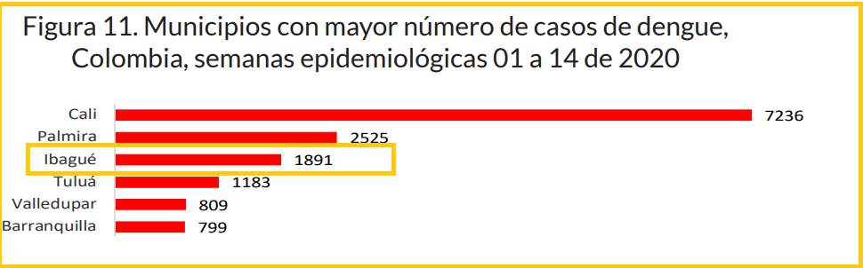Reporte de Dengue Ibagué