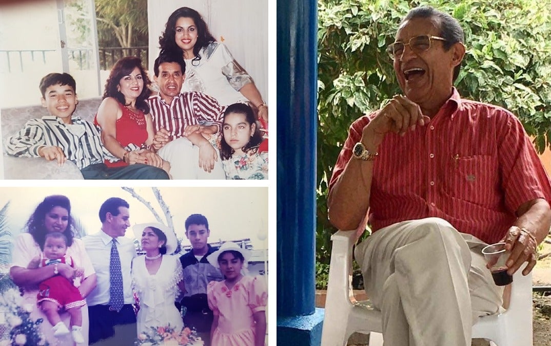 Jose A Sierra y su familia