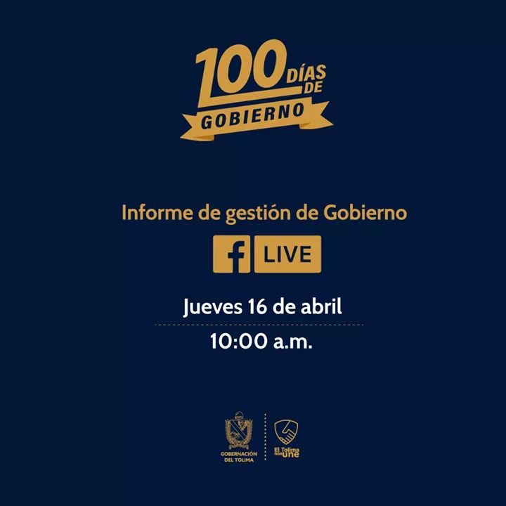 Rendición de cuentas del Gobernador del Tolima