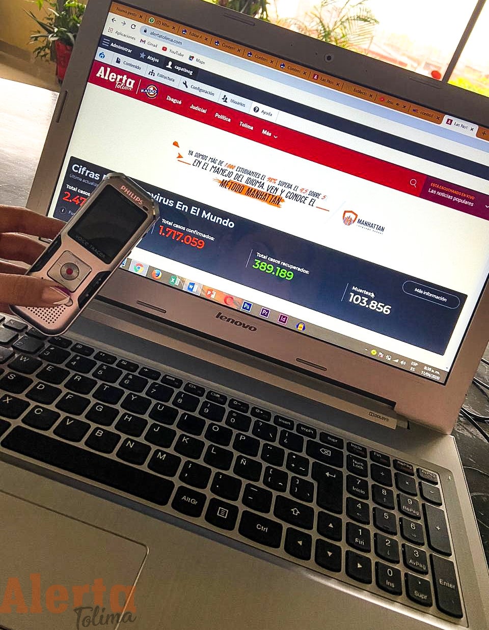 RCN Radio y Alerta Tolima informan desde casa en crisis COVID-19