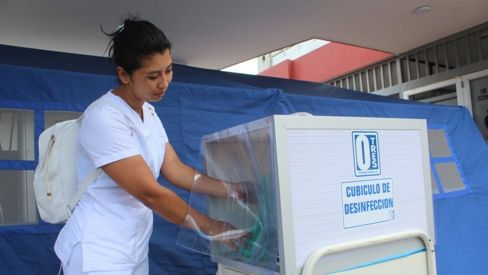 Los tres puntos o túneles se ubicaron en igual número de sectores al interior del centro asistencial