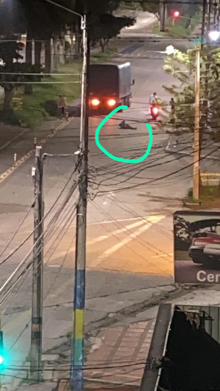 Accidente en las calles de Ibagué