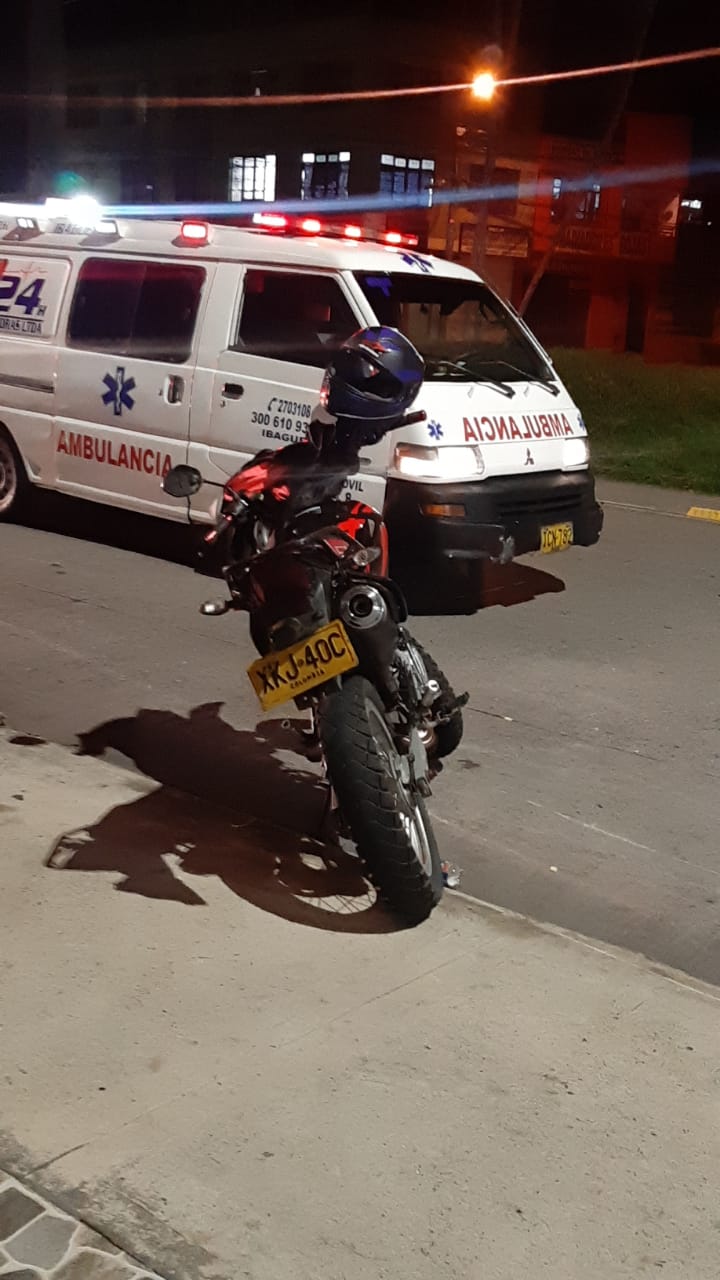Accidente en las calles de Ibagué
